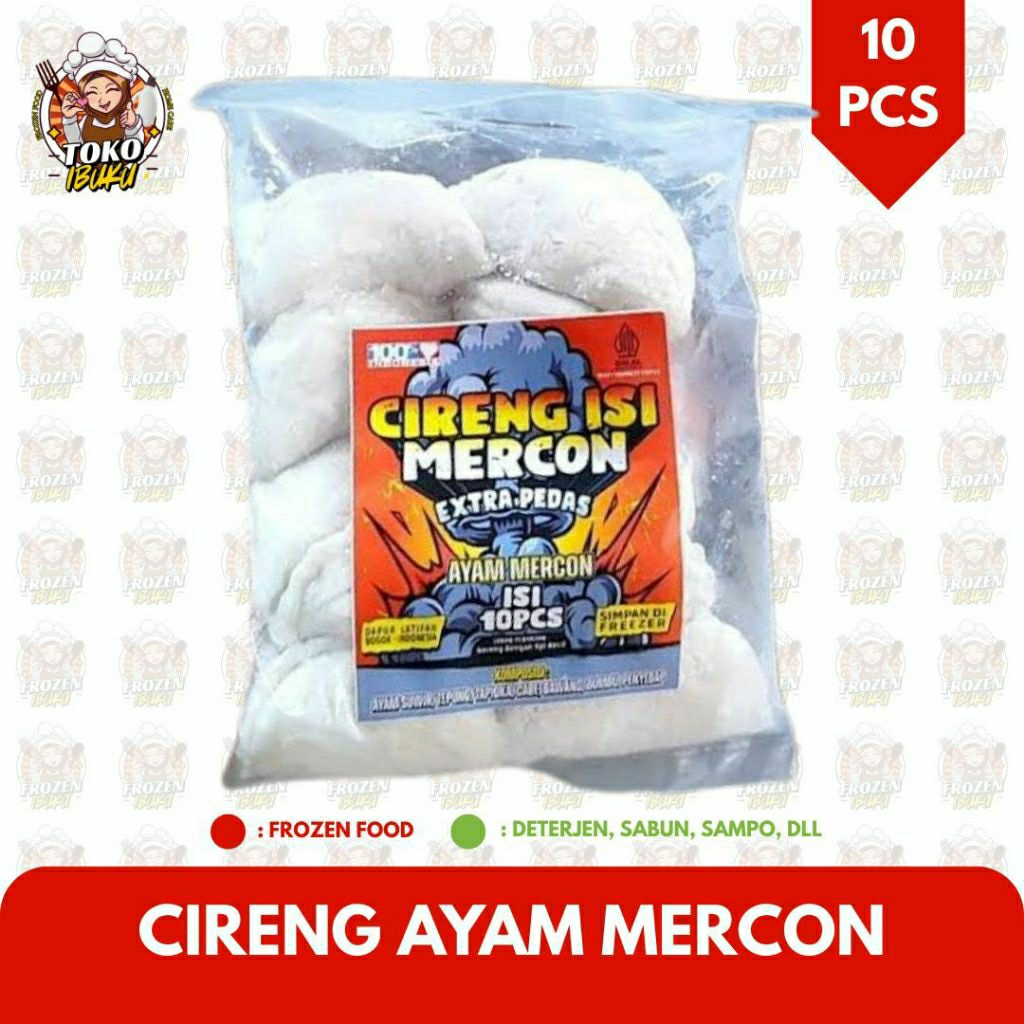 

CIRENG MERCON AYAM EXTRA PEDAS ISI 10