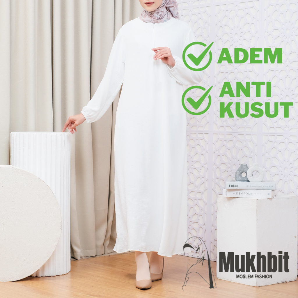 Gamis Putih Terbaru Remaja Hitam Premium Baju Gamis Kondangan Jumbo Wanita Pesta Polos SyarI