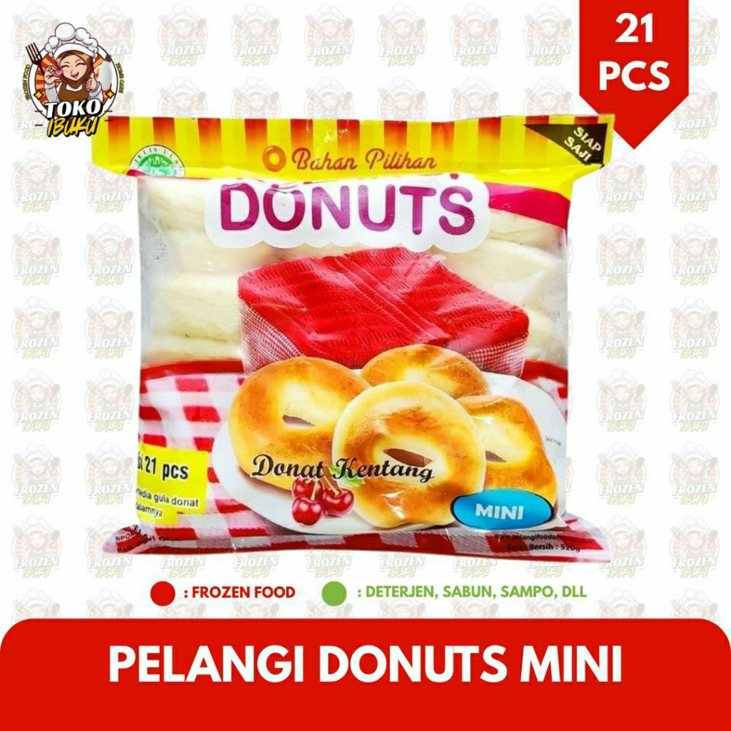 

PELANGI DONUTS KENTANG MINI ISI 21 PCS