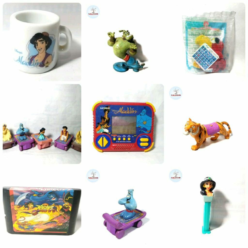 Mug Gelas Pez Boneka Mobil Kaset Sega Genie Lamp Jin Shere Khan Burung Parrot Iago Harimau Macan Raj