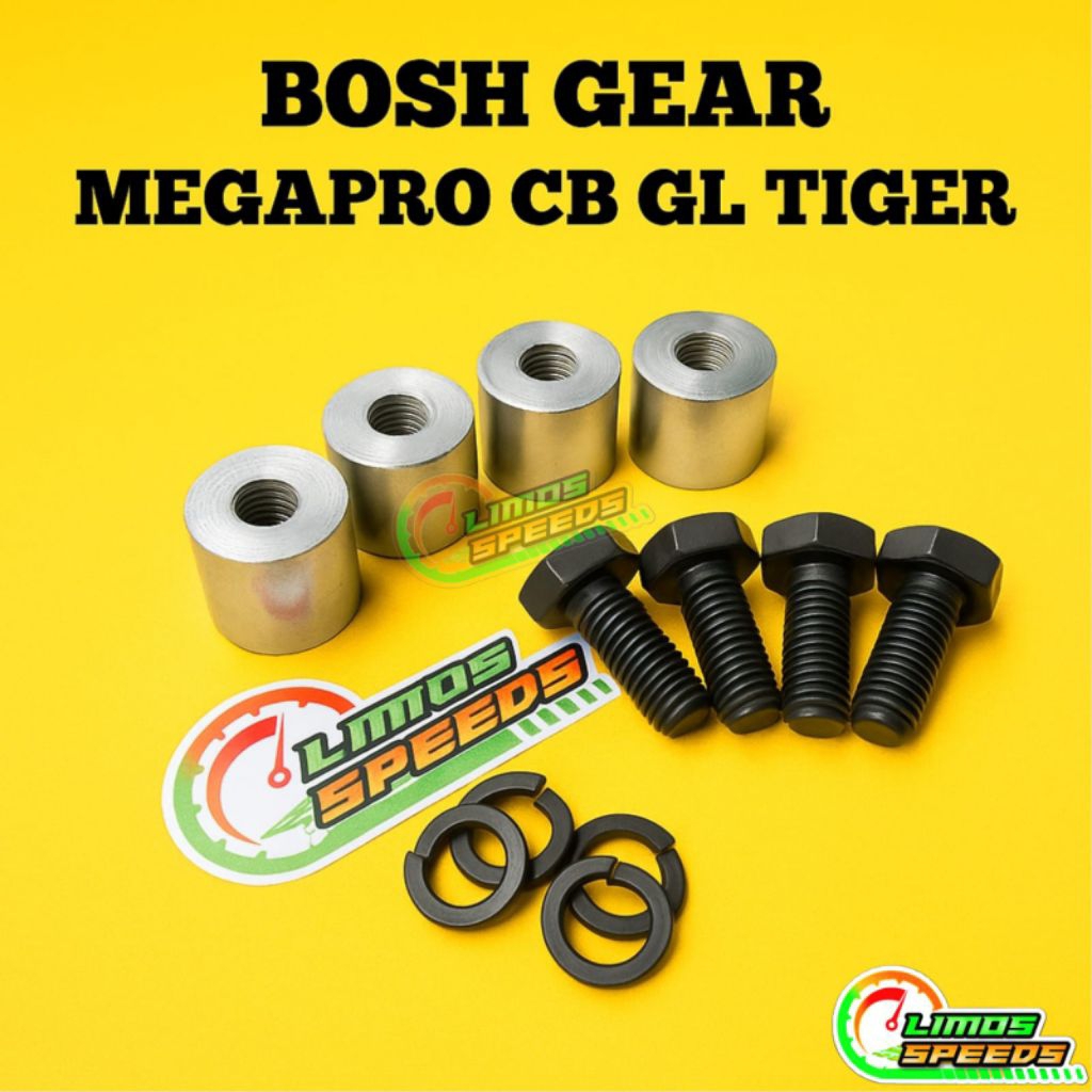 Bosh Gear Megapro Tiger Revo Primus Lama Gl Pro Max Drat Full Besi Baut Baja