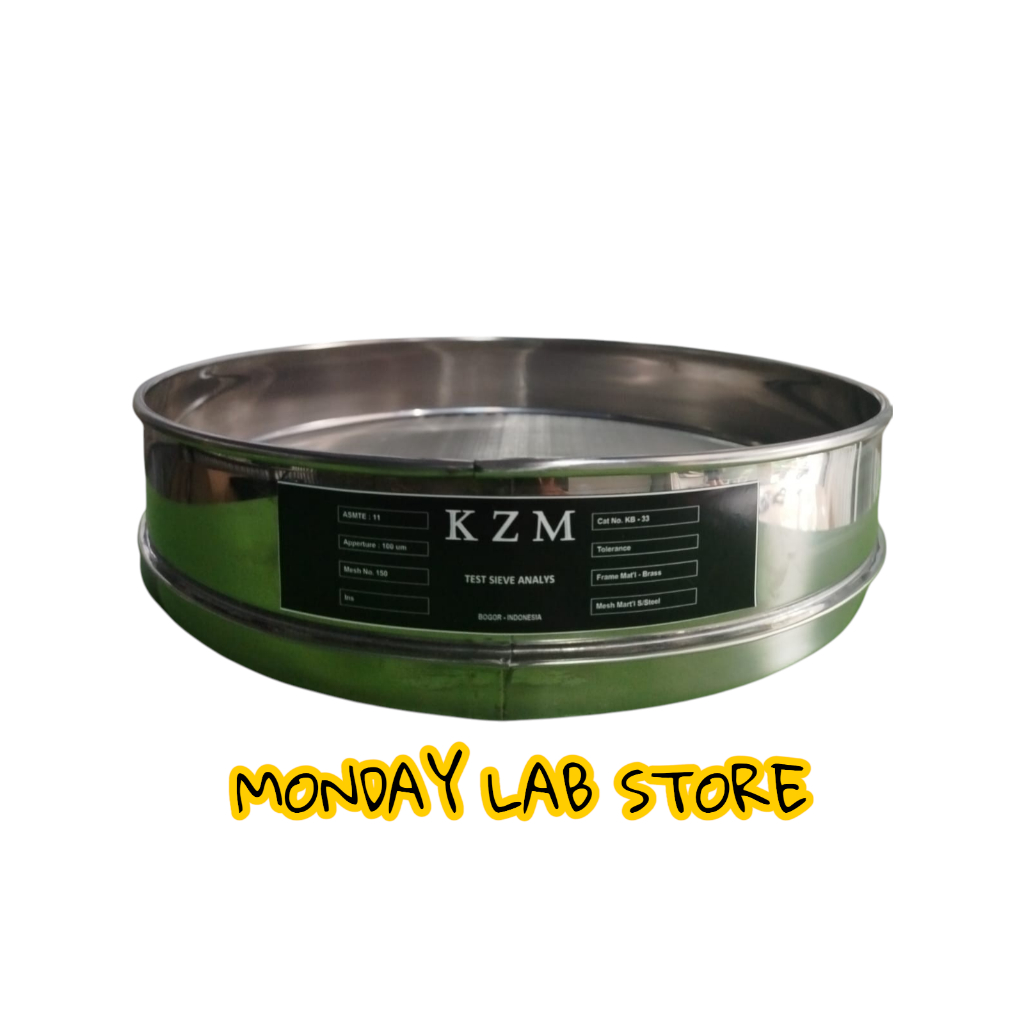 Test Sieve Ayakan Stainless Mesh 150 (100 Um) Diameter 40 cm