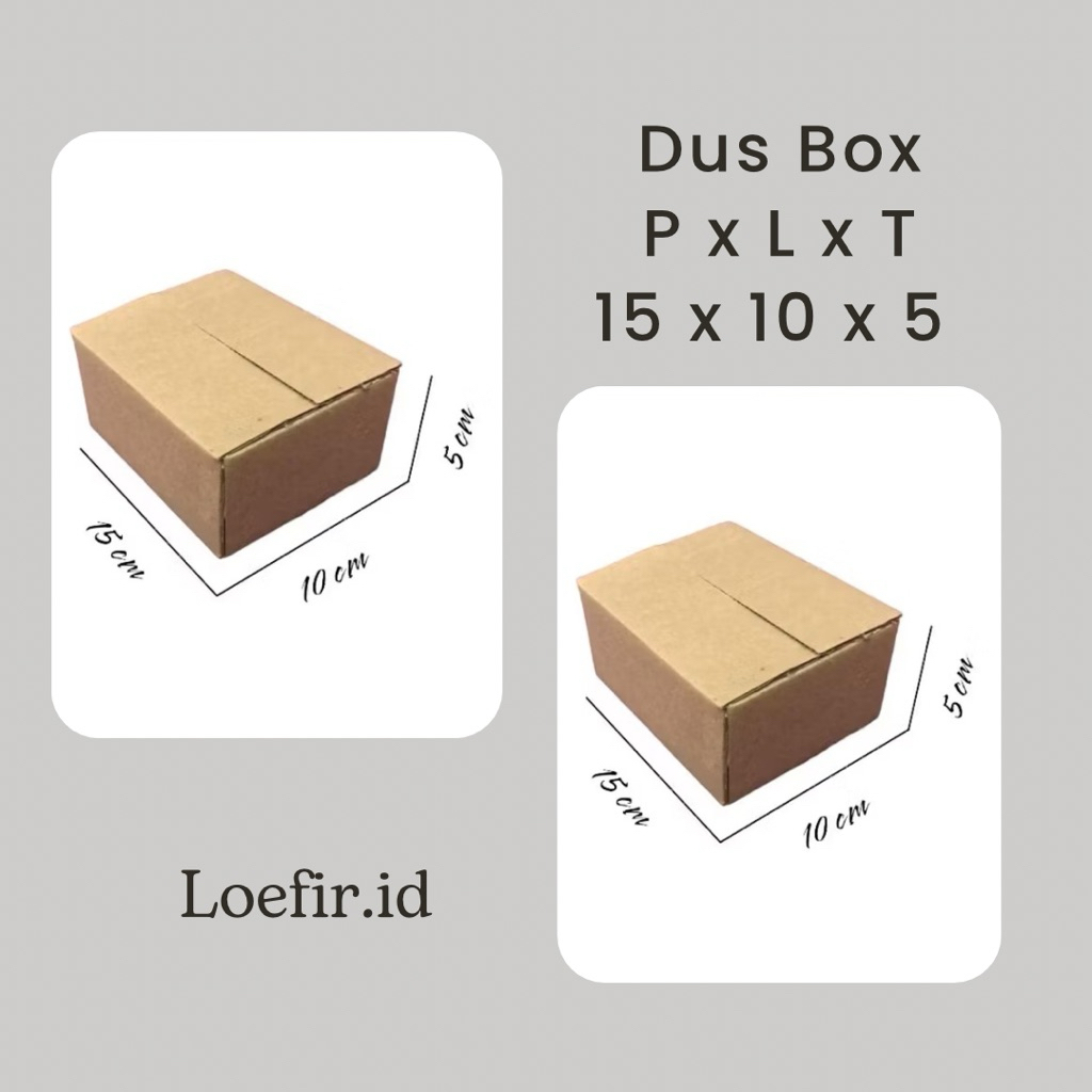 

KARDUS BOX KARTON / PACKING / PACKAGING UK ( 15x10x5 ) B FLUTE