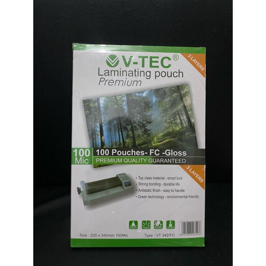 

Plastik Laminating V-Tec F4/Legal Isi 100lembar