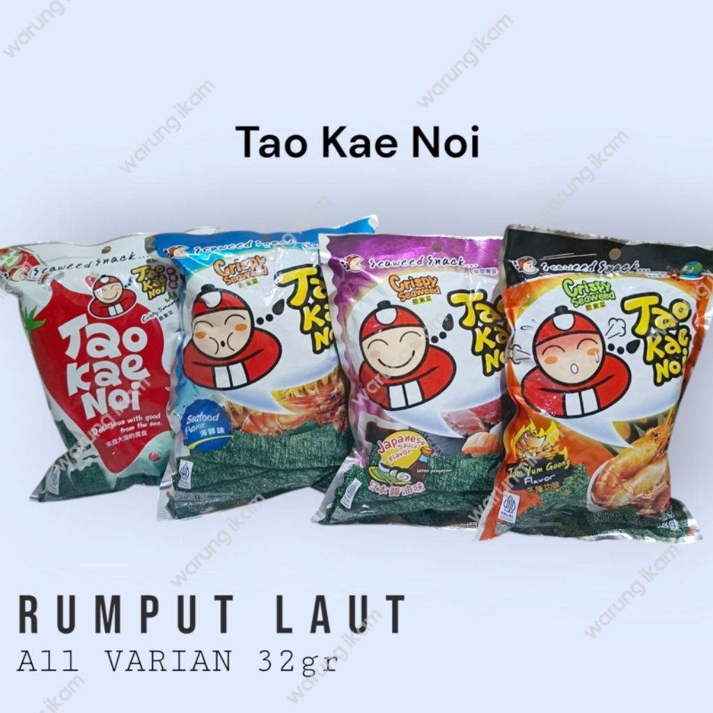 

Tao Kae Noi 32 gram / All Varian /Seaweed /Nori/Rumput Laut