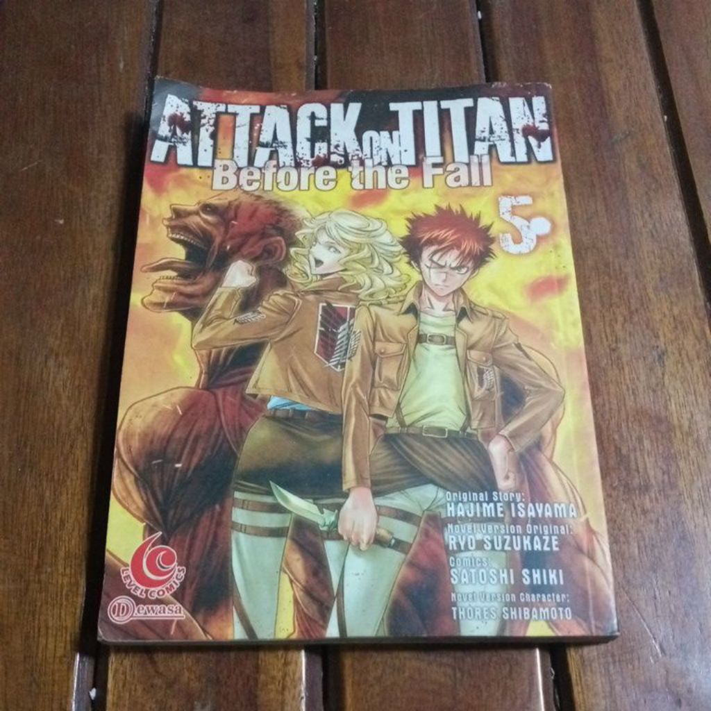 Komik ATTACK ON TITAN BEFORE THE FALL Vol 5,buku baik used seken bekas preloved original