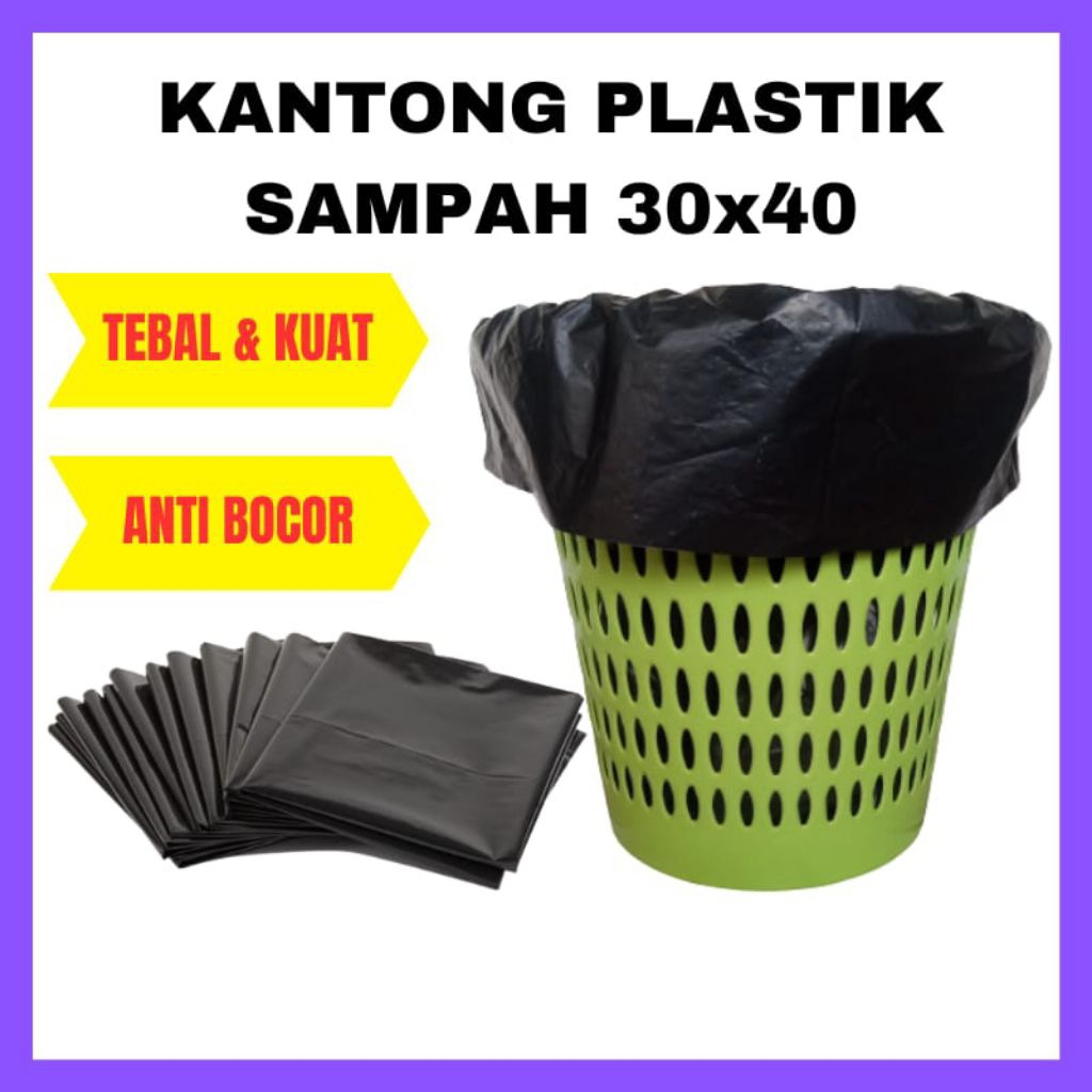 Plastik Sampah Hitam 30x40 cm Trash Bag