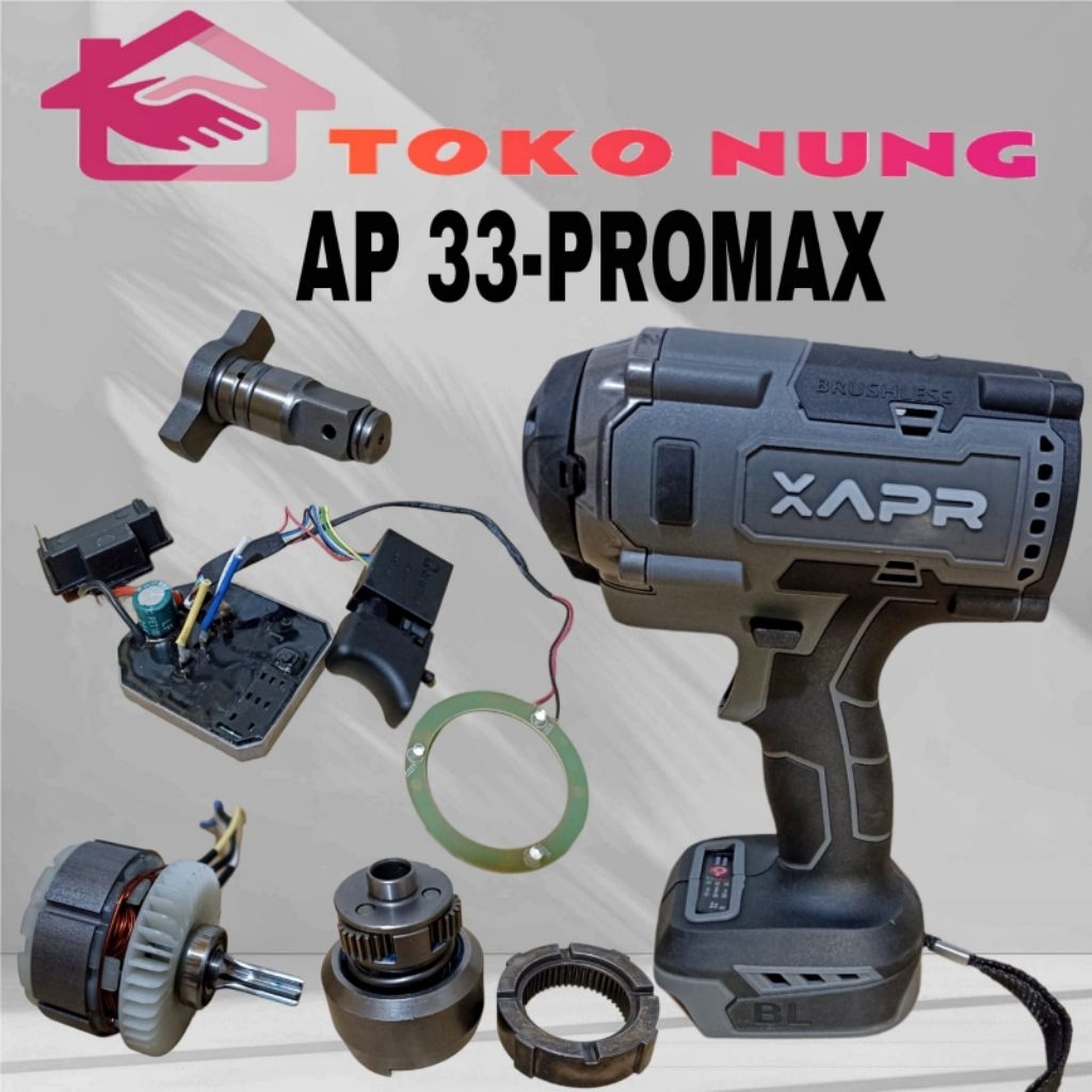 APR SPERPART BOR IMPACT WRENCH AP33 PROMAX 1850NM DINAMO MODUL CASING IMPACT APR AP33 PROMAX ORIGINA