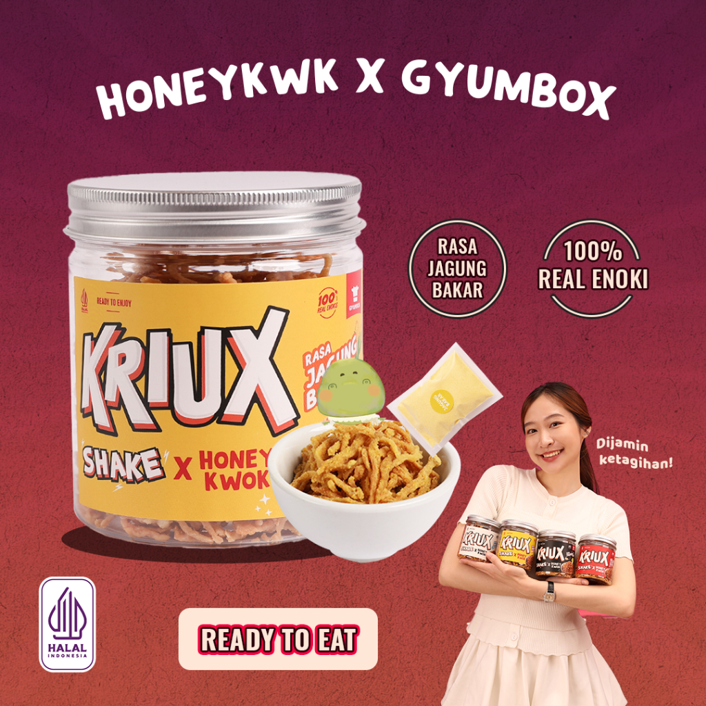 

Kolaborasi Honeykwk x Gyumbox kriux jagung bakar