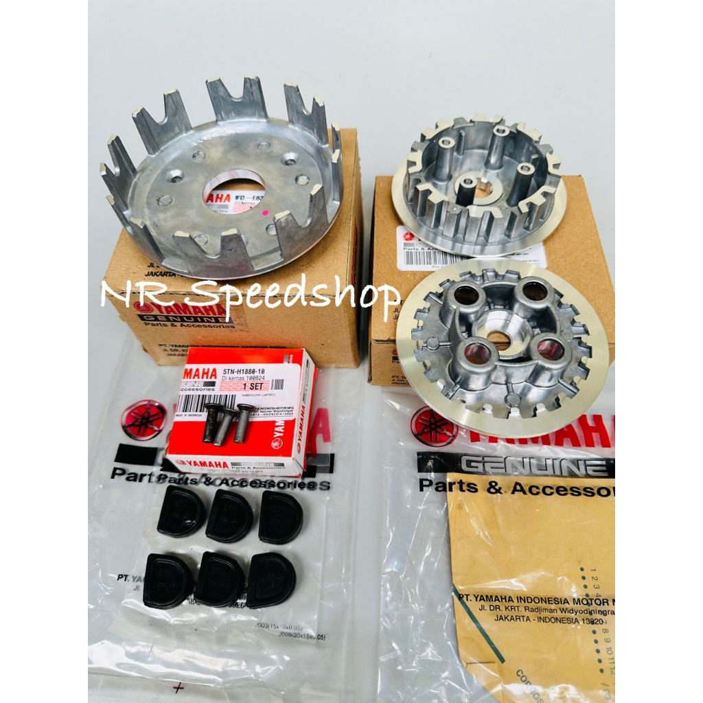 Alumunium Kopling + Rumah kopling + Karet Kopling Jupiter z Burhan Vega R Lama Vega r New Crypton