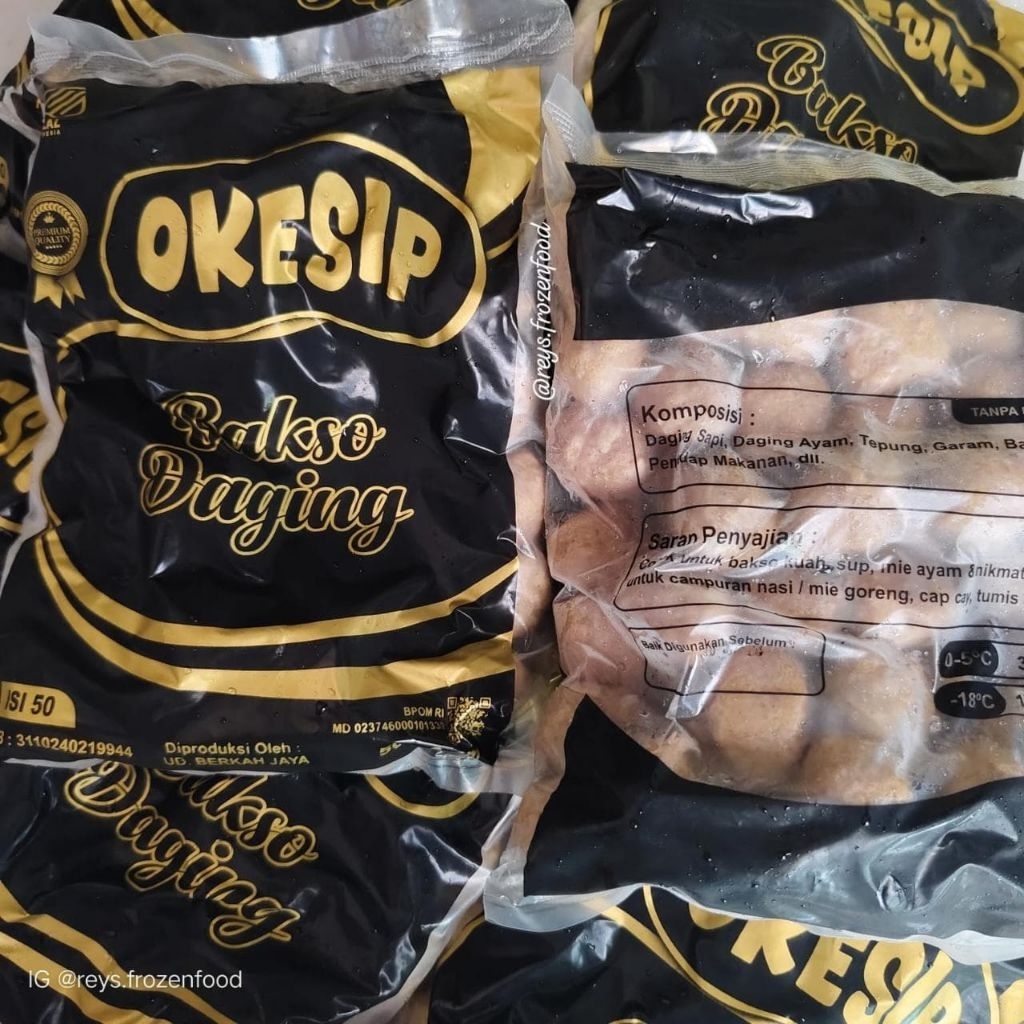 

Okesip bakso daging isi 50pc