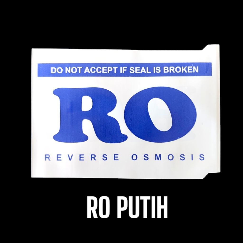 Segel Galon RO Putih Tulisan Biru 200 Pcs