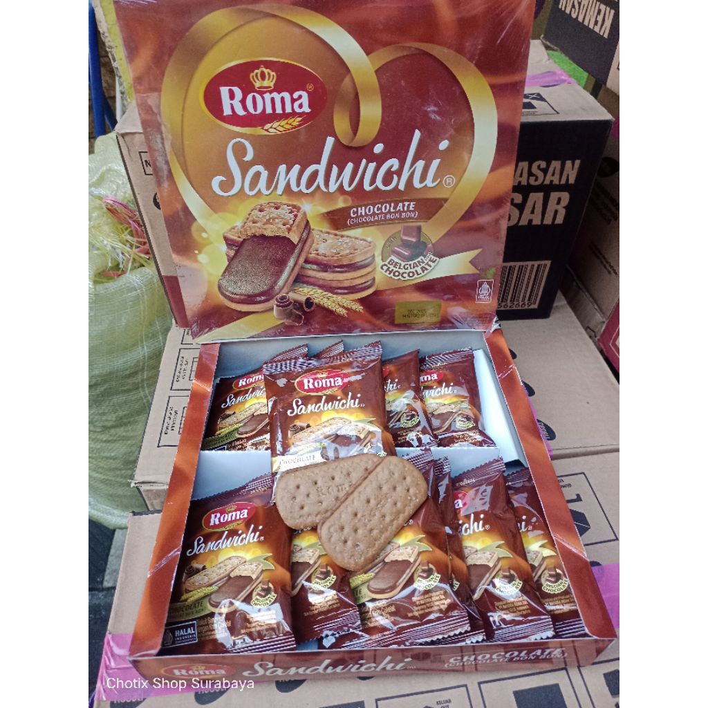 

Roma Sandwich coklat Box 240gr