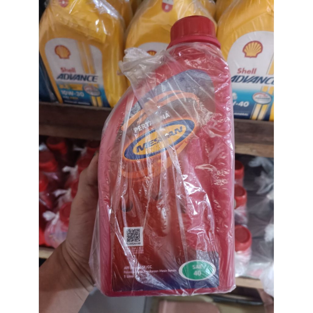 Oli Motor Pertamina Mesran SAE 40 – 1 Liter, Mineral Oil untuk Mesin Bensin