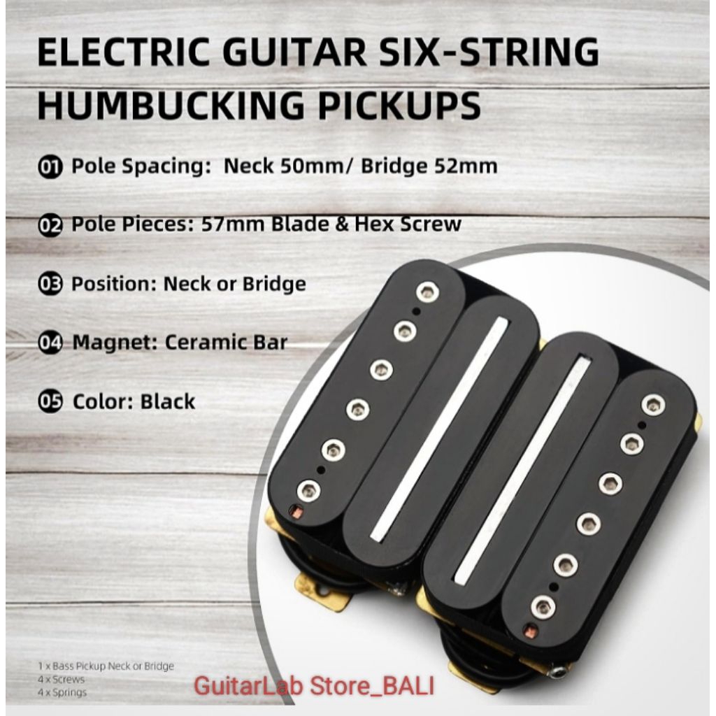 Pickup Humbucker model Crunch Lab bonus Treble Bleed Ibanez AZ