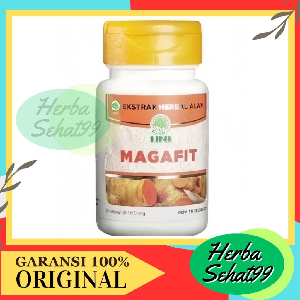 Magafit 60 Kapsul | Obat Maag Asam Lambung | Magafit HNI Exstrak Herbal Alami Pencernaan