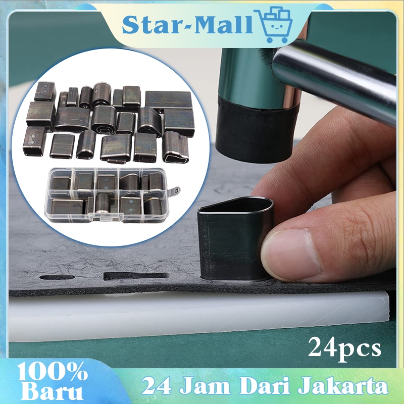 

Pelubang Kulit Kepadatan Tinggi 24pcs / Pembolong Ikat Pinggang Kulit / Handmade Diy