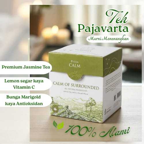 

Teh Herbal Antidepresan & Penenang – PVTEA Calm | Meredakan Asam Lambung & Stress , membantu tidur lebih nyenyak