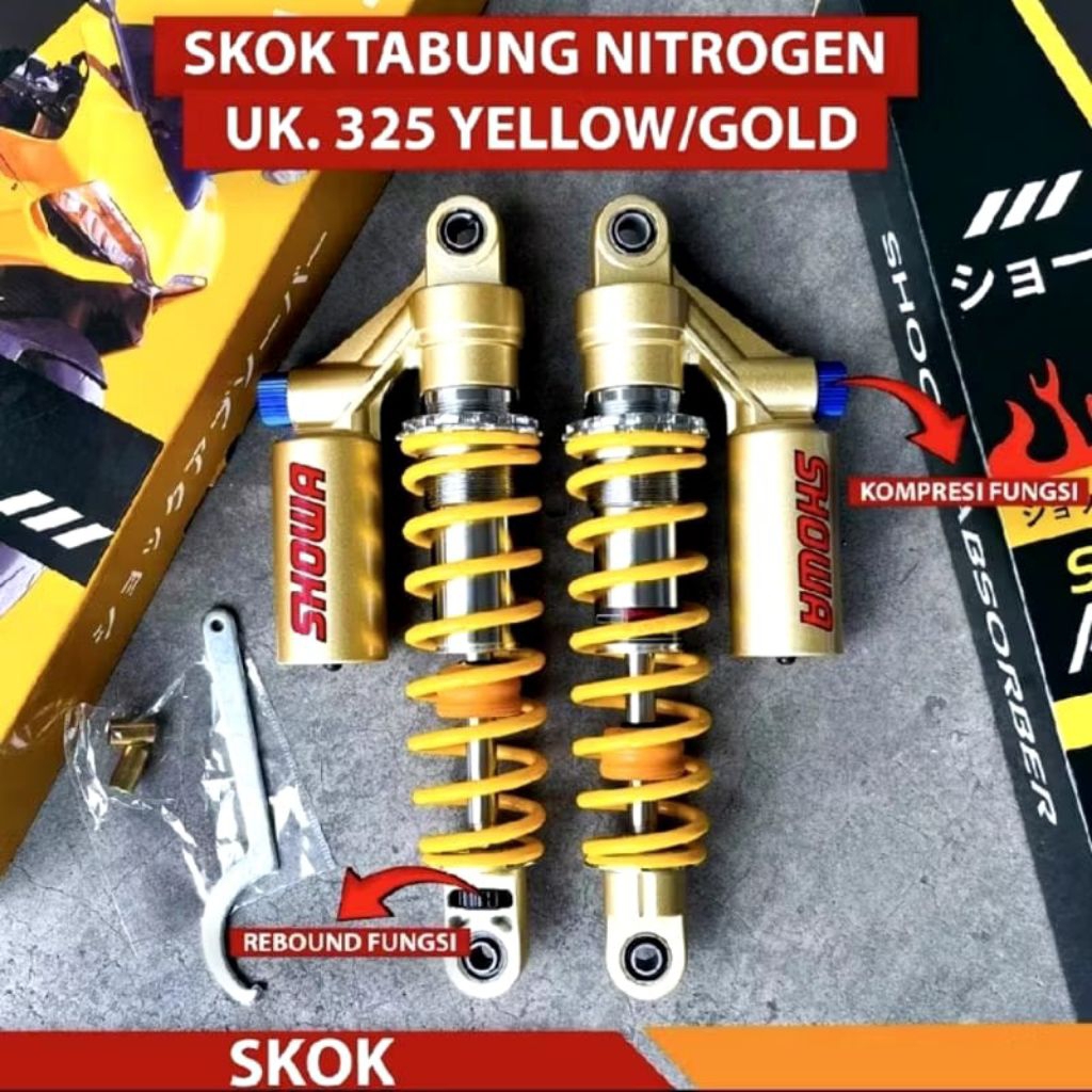 SKOK BELAKANG SHOWA SHOCKBRAKER SHOWA CB400 DOUBEL KLIK FUNGSI