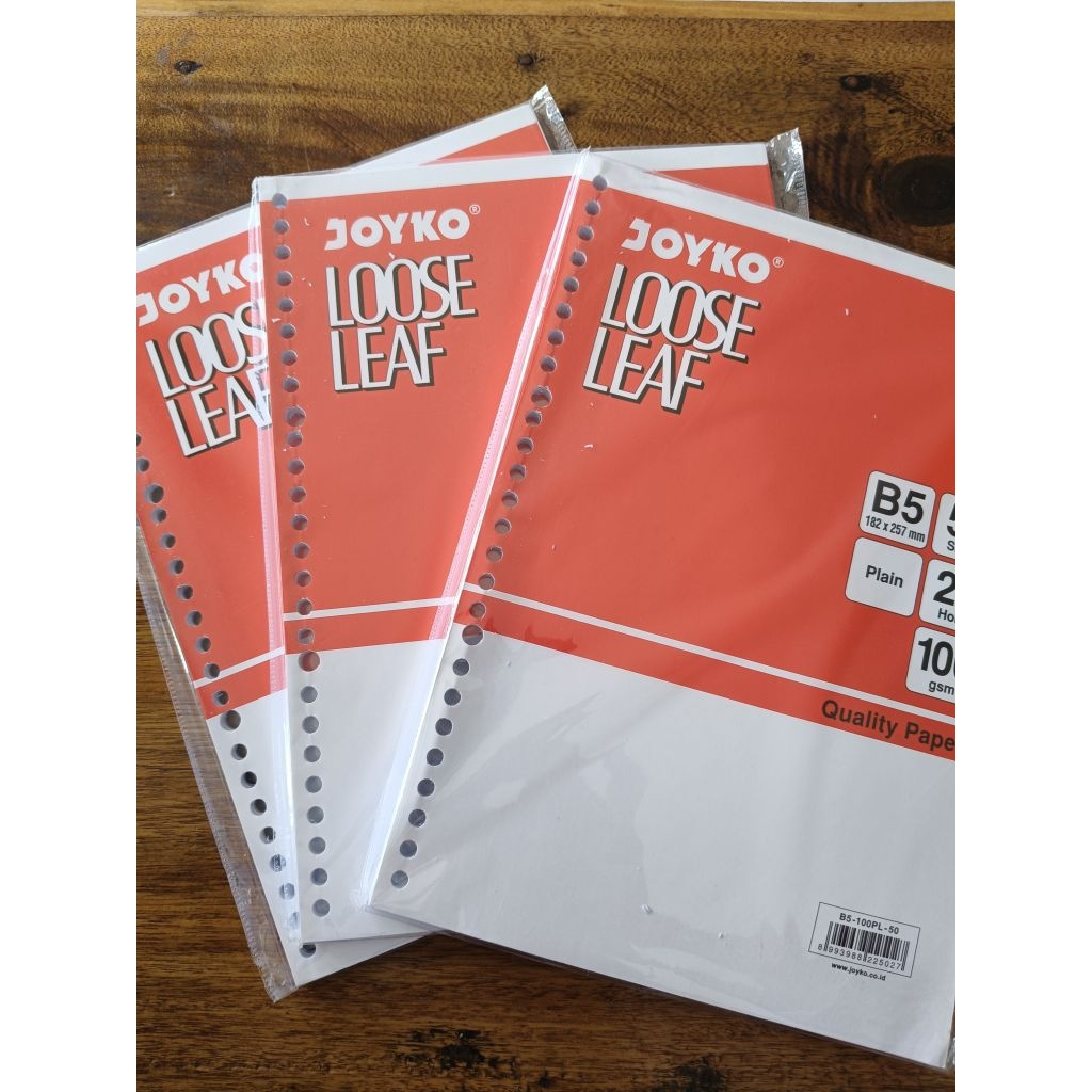 

JOYKO ISI BINDER /ISI LOOSE LEAF PLAIN POLOS B5 – 50 LEMBAR UNTUK KREATIVITAS TANPA BATAS, KERTAS HALUS & PREMIUM