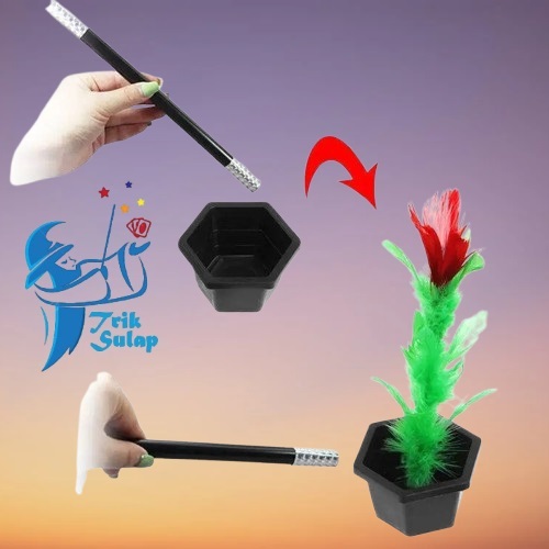Alat Sulap Wand To Flower / Tongkat Jadi Bunga