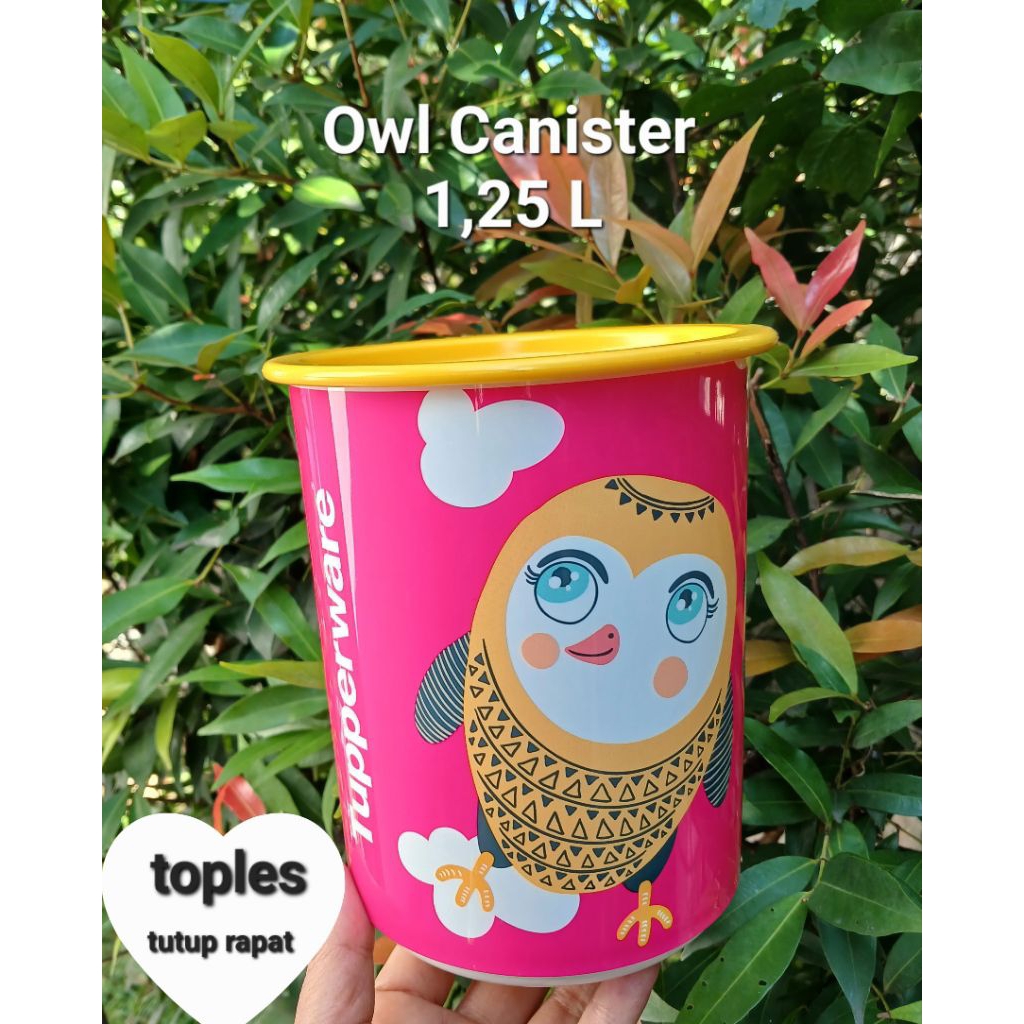 Tupperware toples Owl canister , dug2 canister dan beberapa pilihan,cek variasi untuk ukuran dan war