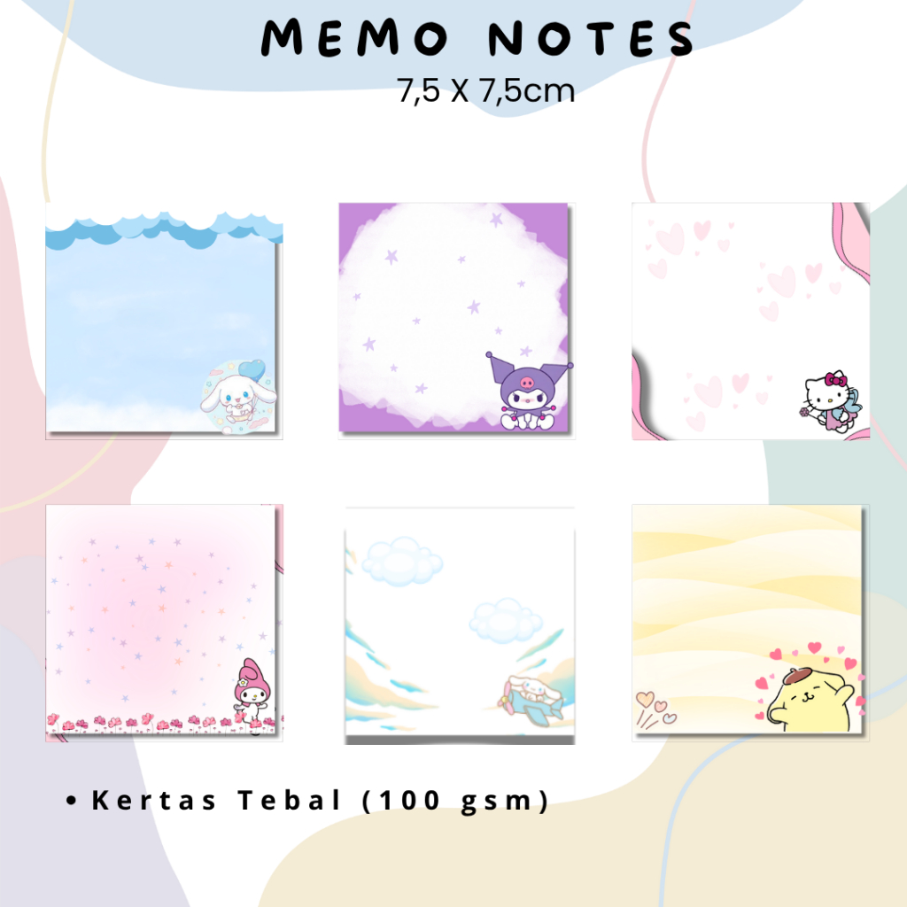 

Memo Pad Memo Note Buku Note Simple KERTAS TEBAL isi 100 Lembar