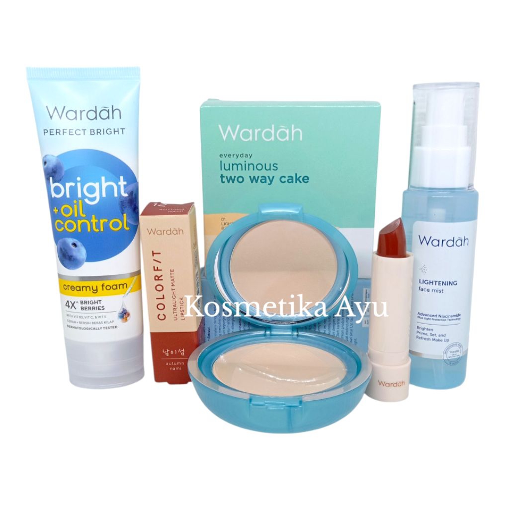 Wardah Paket Kosmetik 4 Set / Paket Mini Kosmetik Wardah