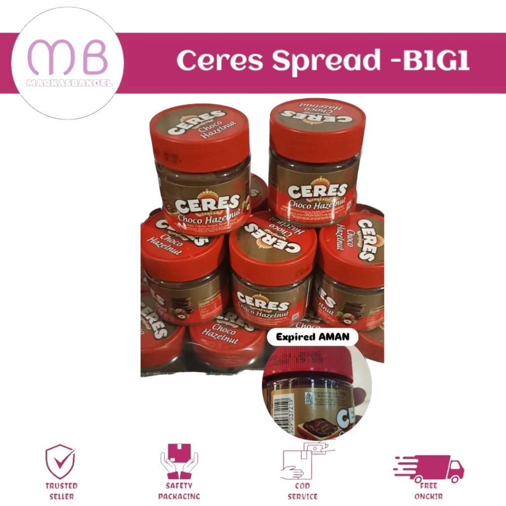

SELAI CERES SPREAD CHOCO HAZELNUT ISI 2 JAR X 180GR
