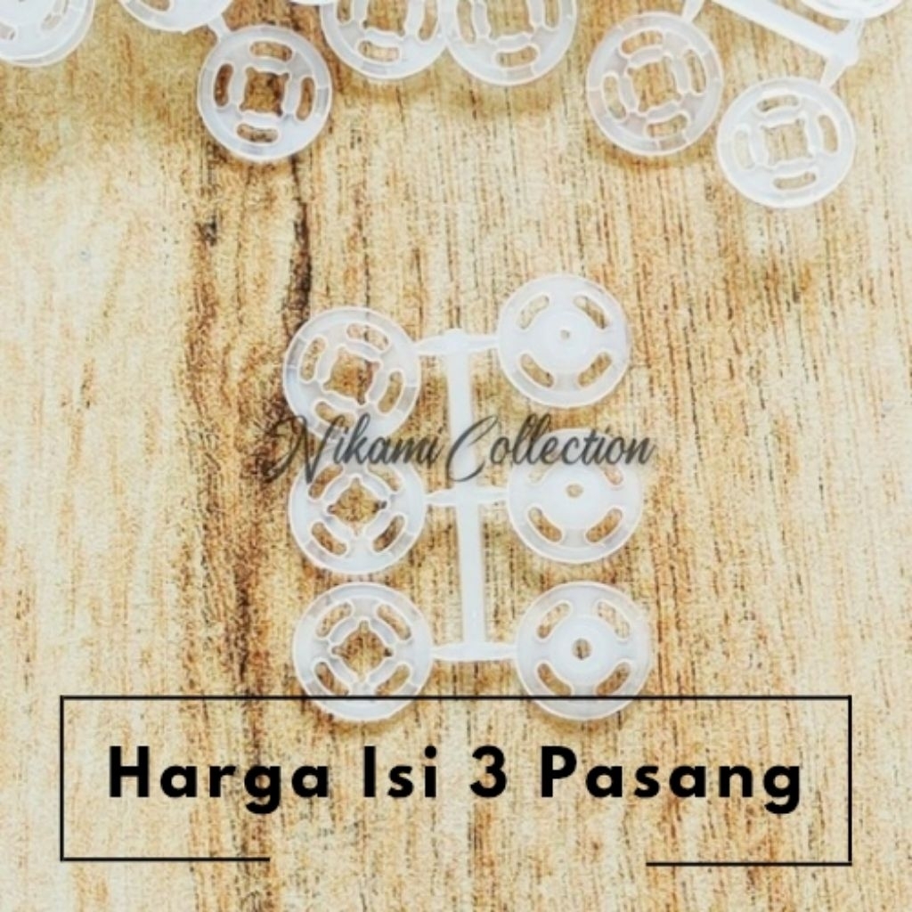 Kancing Cetet | Snap Button Besar - Plastik