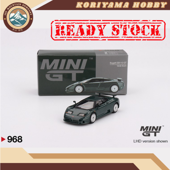 Mini GT 968 Bugatti EB110 GT Verde Scuro Mini GT