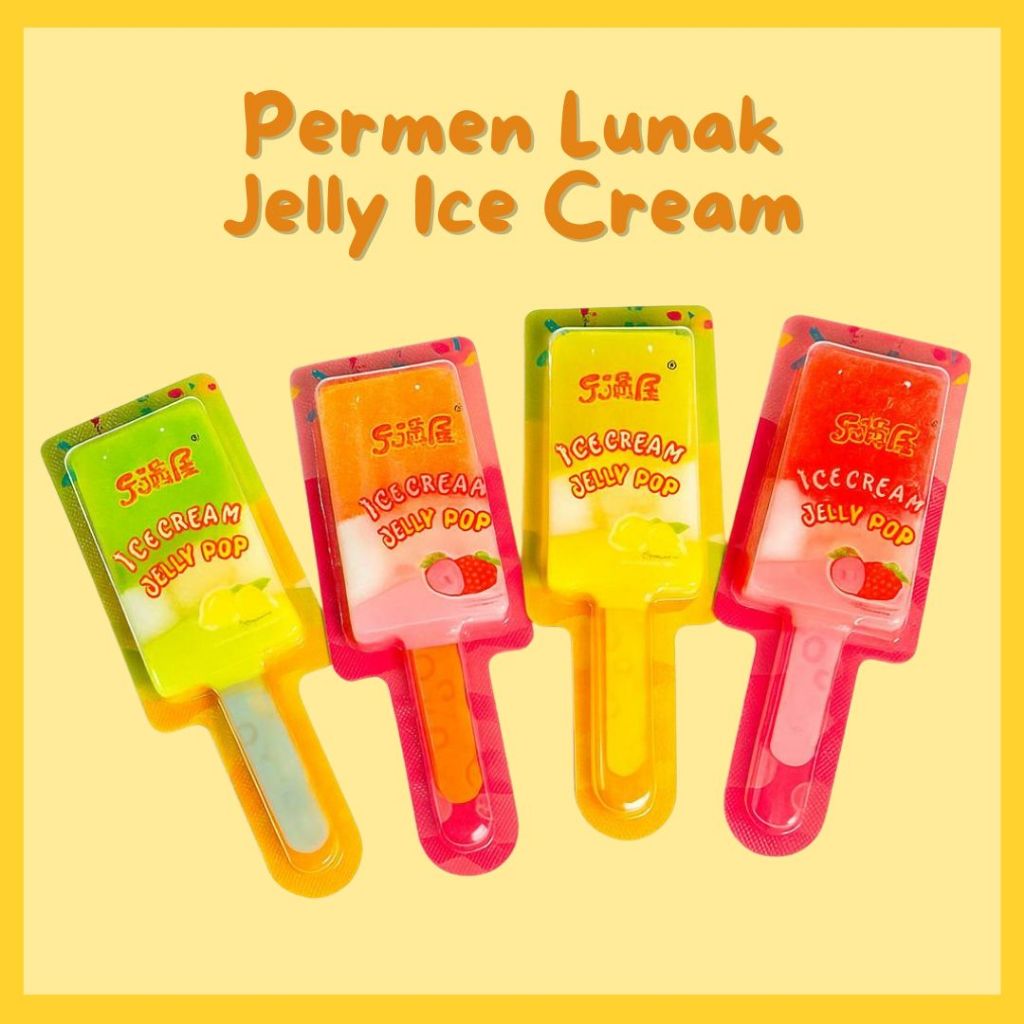 

Permen Jeli Lunak Ice Cream Gummy Es Krim Rasa Aneka Buah Halal BPOM