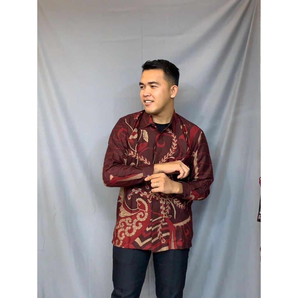 Batik Kemeja Katun Ceria Panjang