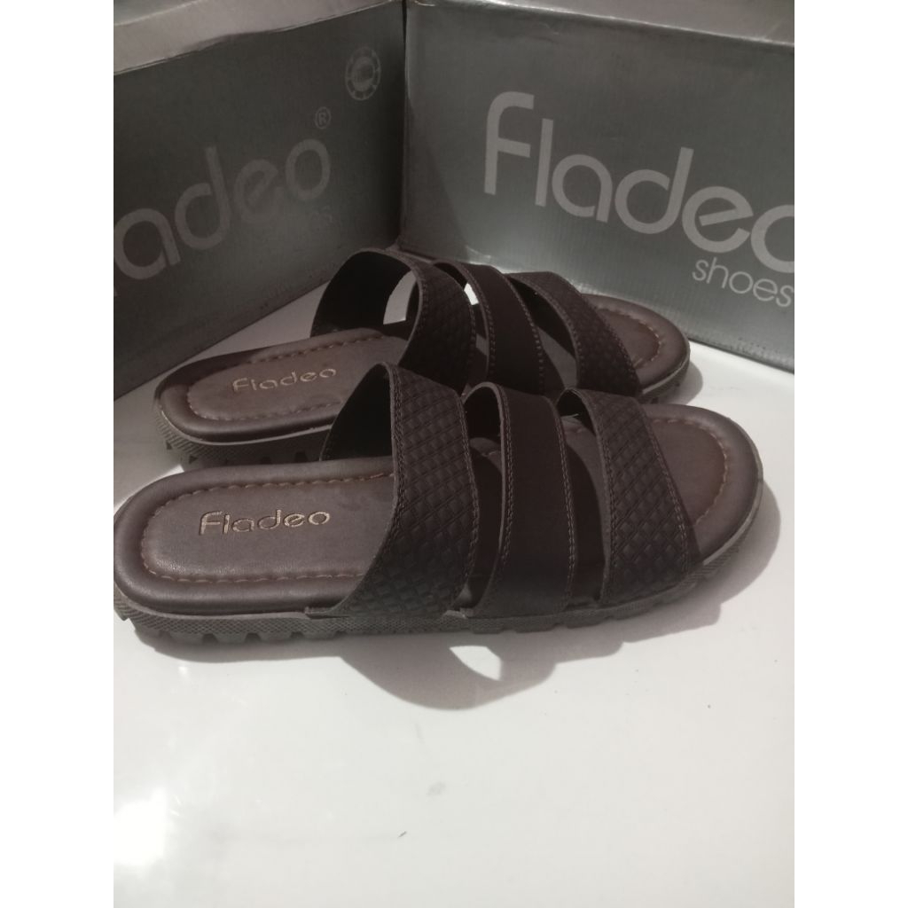 Sz 41 sandal selop pria tali 3 fladeo MDB635-3