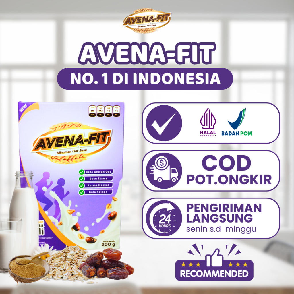 

SPESIAL SALE - Avenafit Original Susu Sereal Oat untuk Turunkan Kolesterol dan Meningkatkan Kesehatan Jantung