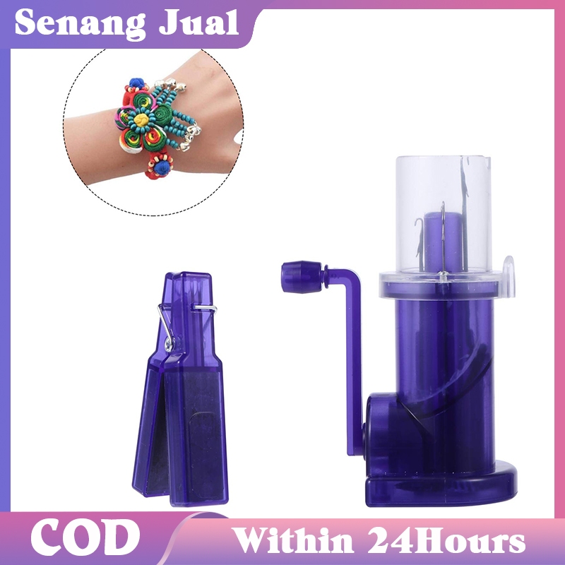Alat Rajut Otomatis / Mesin Kepang Tali Engkol Tangan / Mini Manual Diy