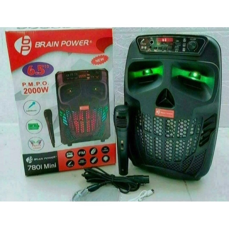Hot Sale Speaker Spiker Wireless Bluetooth 7801 Mini 6.5 Inch Brain Power