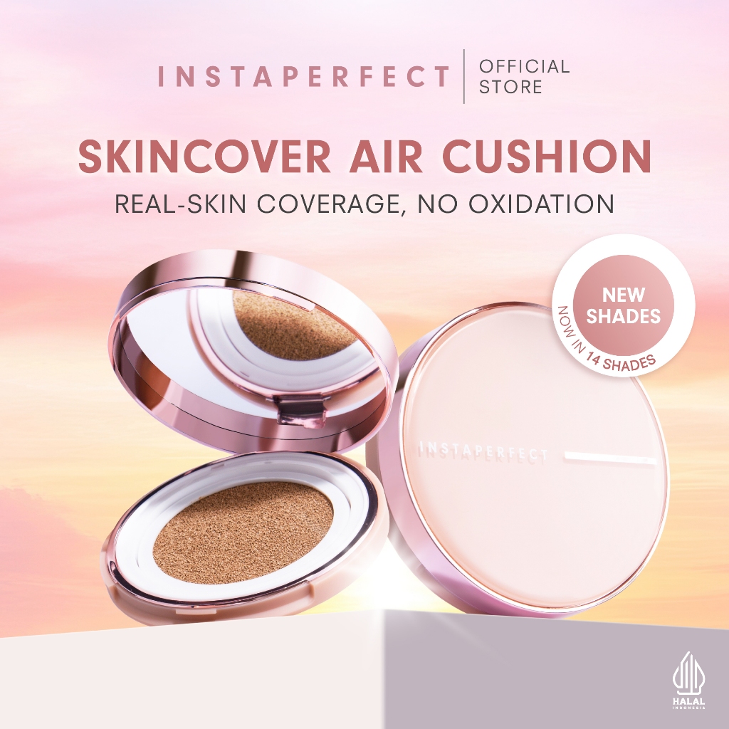 Instaperfect Skincover Air Cushion SPF 50++++ 11g - Make Up Cushion Foundation Blurring Semi Matte F