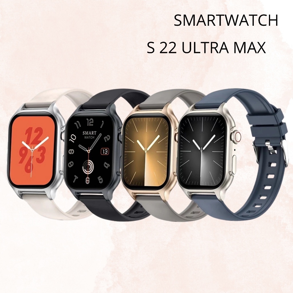 Smartwatch S22 ULTRA Series Terbaru Jam Tangan  Jam tangan pintar hand gesture- Telfon Bluetooth