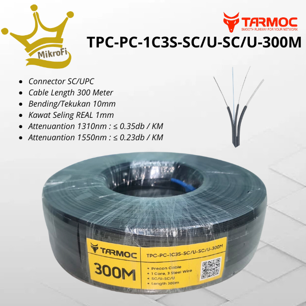 Kabel Precon FO SC 300 M Preconnectorized Dropcore 300 Meter