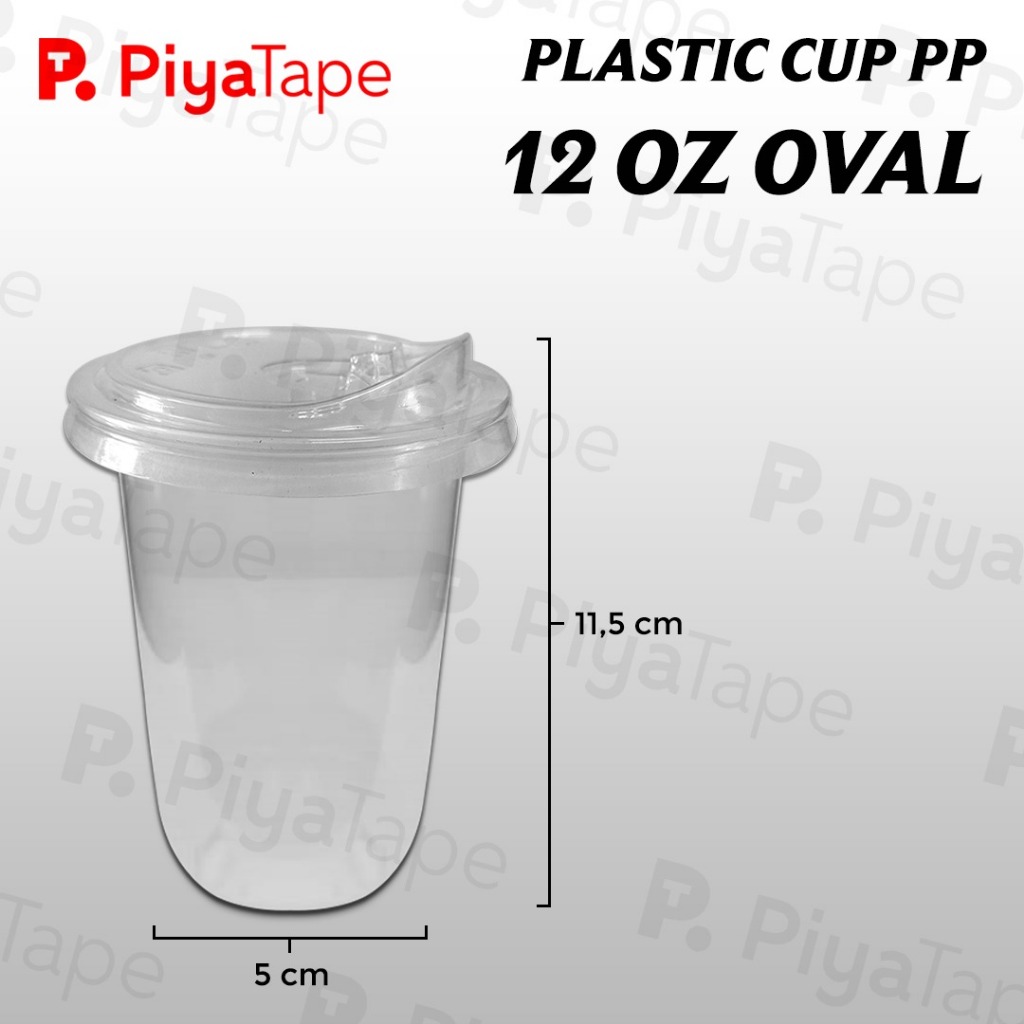 Gelas Plastik 12,14,16,22 Dengan tutup Sipply - Gelas Cup Dengan Tutup Strawless 12 oz,14 oz, 16 oz,