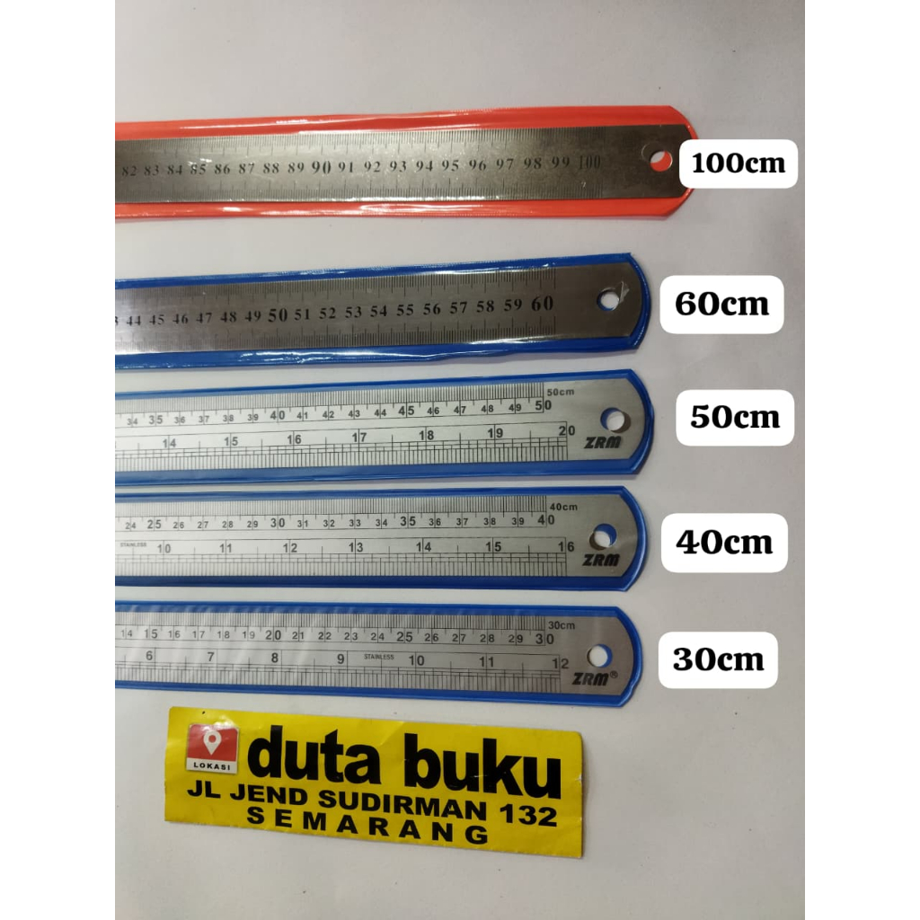 

Penggaris Besi 30cm/40cm Stainless Mistar Besi