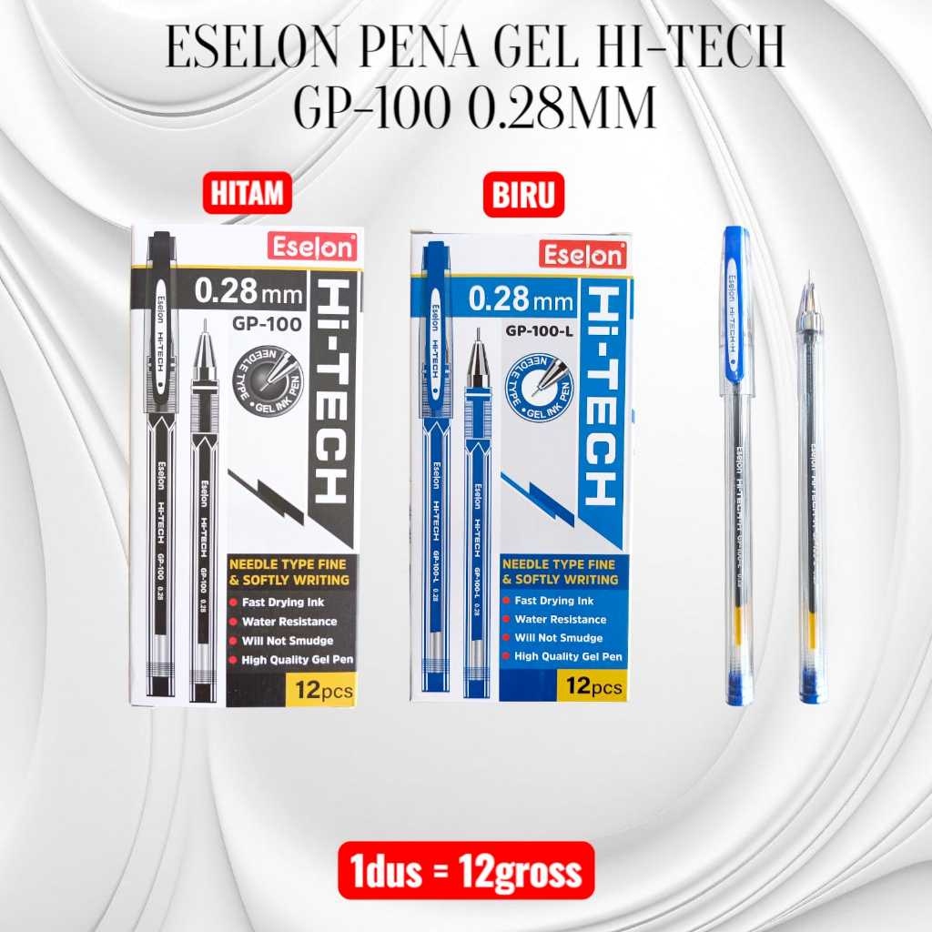 

Pulpen HI-TECH-H ESELON 0.28MM 12PCS / Pulpen Hi Tech 0.28