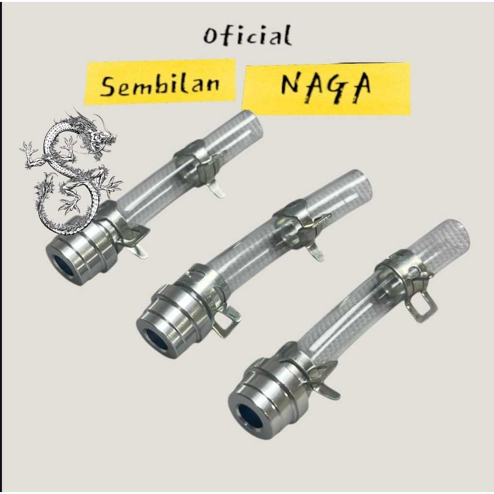 NINE DRAGONS SILVER CNC SELANG TEMPAT PEMBUANGAN FILTER UDARA / TUBE DRAIN SELANG PEMBUANGAN FILTER 