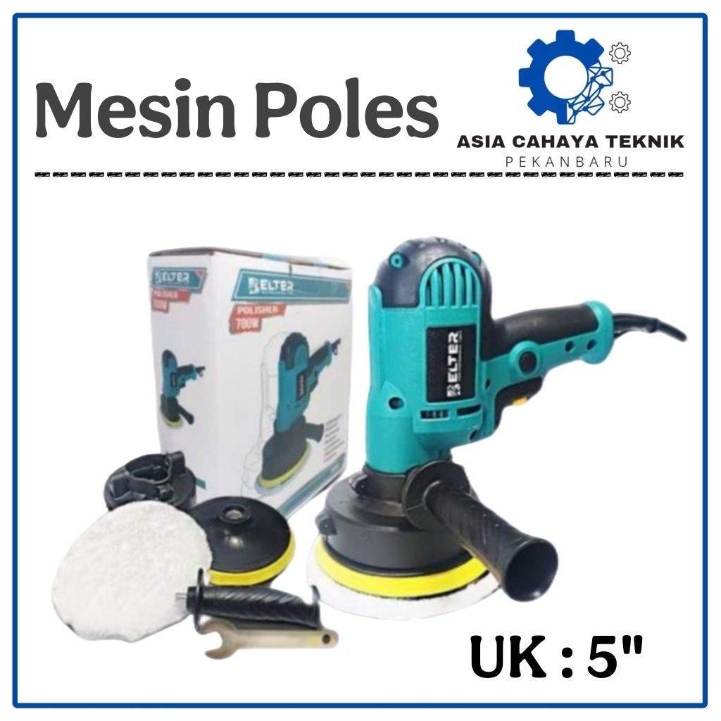 BELTER Mesin Poles Listrik Mobil Motor 5 Inch Alat Polisher 5"