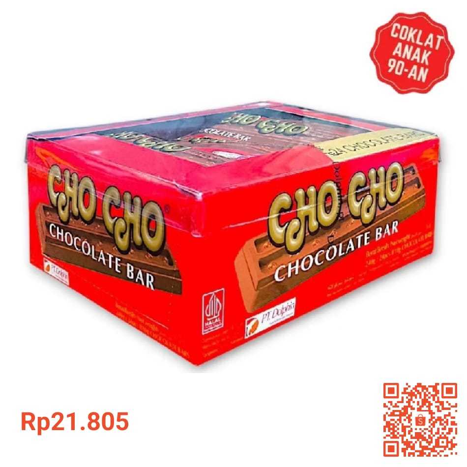 

choco milk chocolate box - cokelat susu - cokelat bar (isi 24pcs)