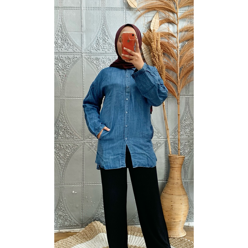 tunic jeans wanita kekinian