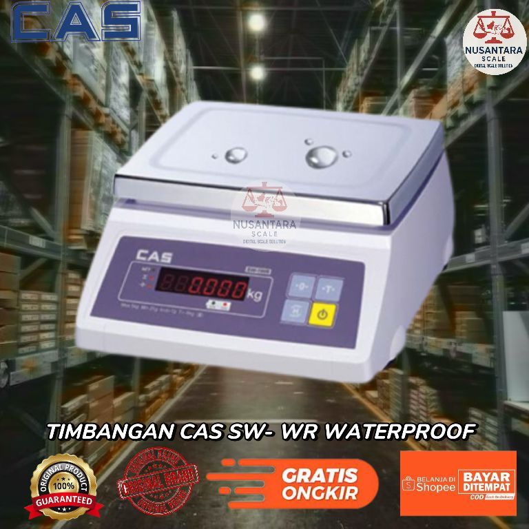 Timbangan digital Water Proof Timbangan ikan Tahan Air CAS SW-WR 10kg