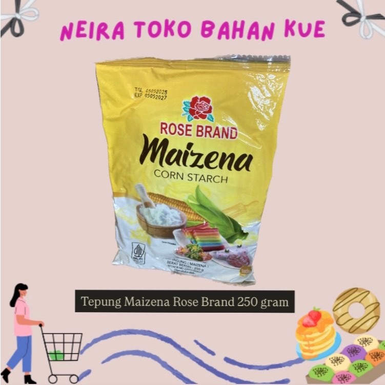 

TEPUNG MAIZENA ROSE BRAND/ ROSE BRAND CORN STRACTH 250 GRAM