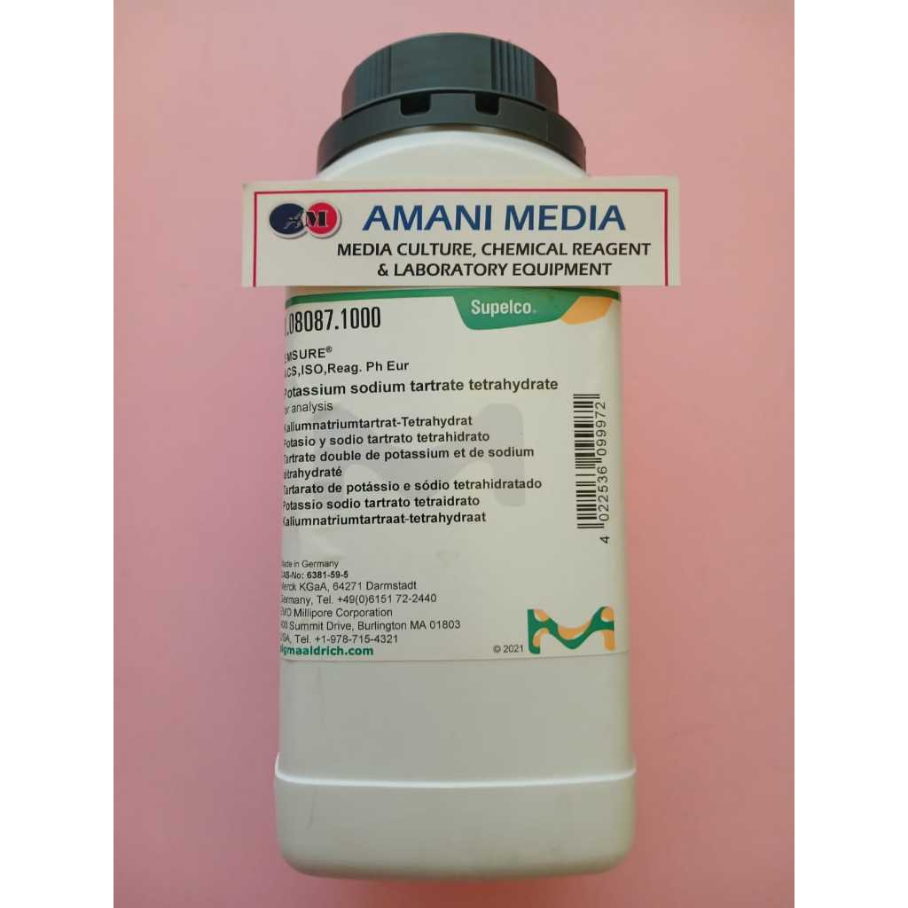 Kalium natrium tartrate Tetrahydrate/KNa-tartrate tetrahydrate (Merck)/Ecer